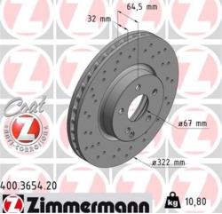 ΔΙΣΚΟΠΛΑΚΕΣ ΕΜΠΡΟΣ C-CLASS W204 C-CLASS Κουπέ C204 E-CLASS W212 E-CLASS Καμπριολέ A207 W207 SPORTS PACKAGE + AMG 322X32mm