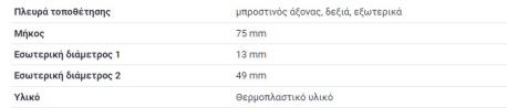 ΦΥΣΟΥΝΑ ΚΡΕΜΑΡΙΕΡΑΣ ΔΕΞΙΑ RIGHT SMART FORTWO Κουπέ 450 SMART FORTWO Cabrio 450 SMART CROSSBLADE 450 SMART CITY-COUPE 450 SMART C