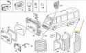 ΦΑΝΑΡΙ ΟΠΙΣΘΙΟ ΑΡΙΣΤΕΡΑ LEFT MB 100 W631 W332 ΠΛΑΣΤΙΚΟ ΠΙΣΩ ΣΤΟΠ STOP
