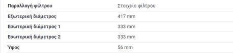 ΦΙΛΤΡΟ ΑΕΡΟΣ M108 M114 M123 M130 M180 W114 230.6 /8 W123 S-CLASS W108 S-CLASS W109 W114 ΚΟΥΠΕ C114 W123 T-Model S123 ΣΤΕΙΣΟΝ