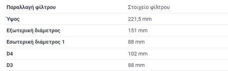 ΦΙΛΤΡΟ ΑΕΡΟΣ M100 M110 M114 M127 M129 M130 W114 W115 W114 ΚΟΥΠΕ C114 CABRIOLET W111 CABRIOLET W112 COUPE W111 COUPE W112