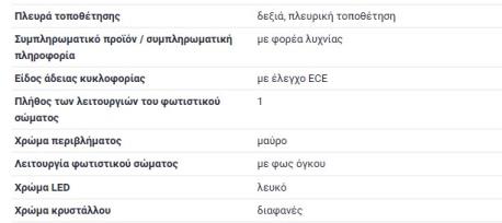 ΦΑΝΑΡΙ ΟΓΚΟΥ ΕΜΠΡΟΣ ΔΕΞΙΑ RIGHT ΛΕΥΚΟ ΑΣΠΡΟ T2/LN1 672 B672 609D 611D 614D T2/LN1 670 B670 809DT T2/LN1 667 B667 507D 508D 510