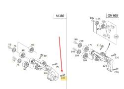 ΒΙΔΑ ΔΥΝΑΜΟΥ + ΒΑΣΗΣ ΤΕΝΤΩΤΗΡΑ A-CLASS W168 VANEO W414 M8X190