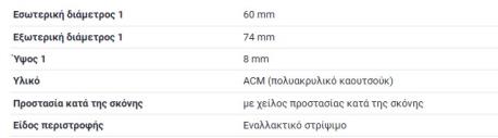 ΤΣΙΜΟΥΧΑ ΗΜΙΑΞΟΝΙΟΥ ΑΡΙΣΤΕΡΑ LEFT 60X74X8 AUDI A1 8X AUDI A2 8Z AUDI A3 8L AUDI A3 8P AUDI A3 8V AUDI A3 8Y AUDI Q2 GA AUDI Q3 8
