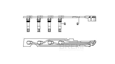 ΜΠΟΥΖΟΚΑΛΩΔΙΑ ΚΟΚΚΙΝΑ VW LUPO I 6X VW LUPO I 6E VW POLO 6N2 VW POLO III 6N1 VW BORA I 1J VW BORA Variant 1J VW CADDY II 9K VW GO