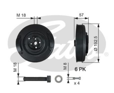 ΤΡΟΧΑΛΙΑ ΣΤΡΟΦΑΛΟΥ ΤRANSPORTER IV T4 Α6 LT 28-46 CRAFTER 30-50