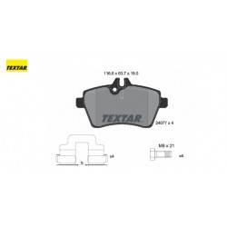 ΔΙΣΚΟΦΡΕΝΑ ΕΜΠΡΟΣ A-CLASS W169 B-CLASS Sports Tourer W245 PARTS KIT BRAKEPAD