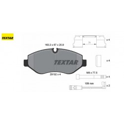 ΔΙΣΚΟΦΡΕΝΑ ΕΜΠΡΟΣ ΜΕ ΚΑΛΩΔΙΟ MERCEDES SPRINTER 906 SPRINTER 907 SPRINTER 910 V-CLASS W447 VIANO W639 VITO W639 VITO W447 VW CRAF