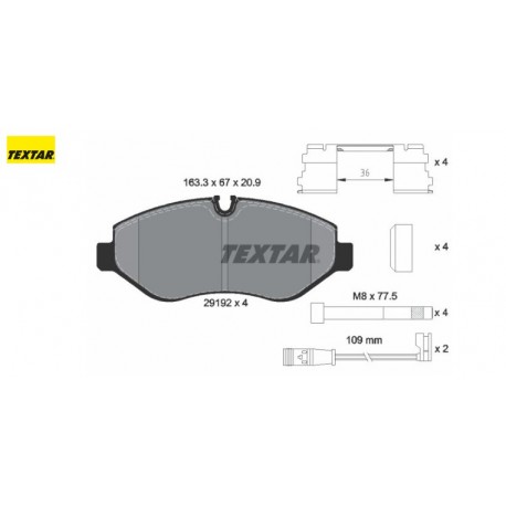 ΔΙΣΚΟΦΡΕΝΑ ΕΜΠΡΟΣ ΜΕ ΚΑΛΩΔΙΟ MERCEDES SPRINTER 906 SPRINTER 907 SPRINTER 910 V-CLASS W447 VIANO W639 VITO W639 VITO W447 VW CRAF