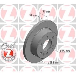 ΔΙΣΚΟΠΛΑΚΕΣ ΟΠΙΣΘΙΕΣ 298X18 MERCEDES-BENZ SPRINTER 907 B907 MERCEDES-BENZ SPRINTER 910 B910 REAR BRAKE DISK