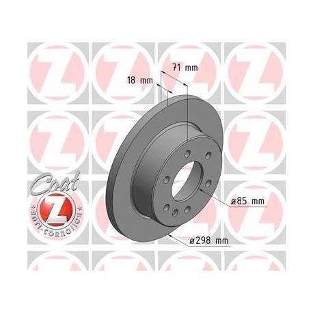 ΔΙΣΚΟΠΛΑΚΕΣ ΟΠΙΣΘΙΕΣ 298X18 MERCEDES-BENZ SPRINTER 907 B907 MERCEDES-BENZ SPRINTER 910 B910 REAR BRAKE DISK