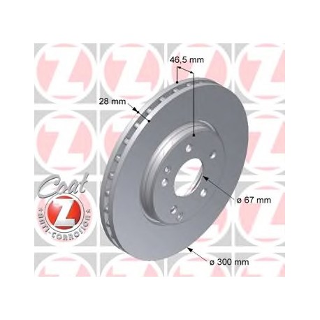 ΔΙΣΚΟΠΛΑΚΕΣ ΕΜΠΡΟΣ ΑΕΡΙΖΟΜΕΝΕΣ 300X28 MERCEDES-BENZ C-CLASS W203 MERCEDES-BENZ E-CLASS W210 MERCEDES-BENZ CLK ΚΟΥΠΕ COUPE C208 W