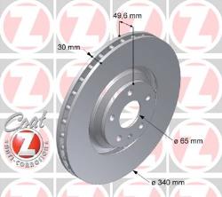 ΔΙΣΚΟΠΛΑΚΕΣ ΕΜΠΡΟΣ AUDI TT 2007 - 2014 1.8 2.0 3.2 TFSI