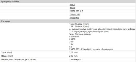 ΔΙΣΚΟΦΡΕΝΑ ΕΜΠΡΟΣ AUDI Α4 A6 S4 ALLROAD QUATTRO 02-