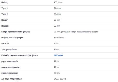 ΔΙΣΚΟΦΡΕΝΑ ΕΜΠΡΟΣ AUDI Q3 TIGUAN ALHABRA SHARAN