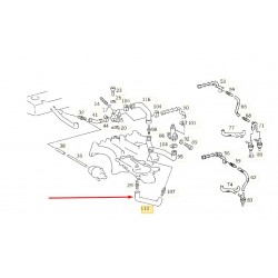 ΚΟΛΑΡΟ ΑΝΑΘΥΜΙΑΣΕΩΝ M102 MERCEDES-BENZ 190E W201 2.0 2000cc AIR HOSE FROM AIR DUCT TO ADDITIONAL AIR SLIDE AND TO IDLING AIR DIS