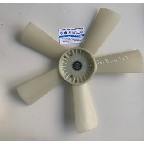 ΦΤΕΡΩΤΗ ΨΥΓΕΙΟΥ OM601 ΑΣΠΡΗ ΠΕΝΤΕ ( 5 ) ΠΤΕΡΥΓΙΑ ΦΤΕΡΑ 430mm ΤΡΕΙΣ ( 3 ) ΤΡΥΠΕΣ MERCEDES-BENZ 190 W201 2000cc DIESEL 190D MERCED