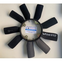 ΦΤΕΡΩΤΗ ΨΥΓΕΙΟΥ OM601 OM604 ΜΑΥΡΗ ΕΝΝΙΑ ( 9 ) ΠΤΕΡΥΓΙΑ ΦΤΕΡΑ 430mm ΤΕΣΣΕΡΙΣ ( 4 ) ΤΡΥΠΕΣ MERCEDES-BENZ C-CLASS W202 MERCEDES-BEN