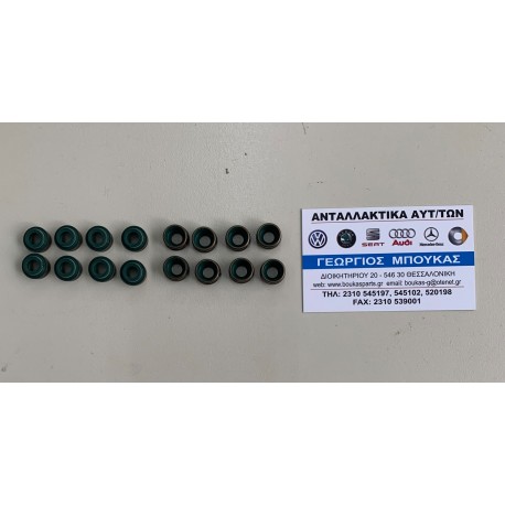 ΛΑΣΤΙΧΑΚΙΑ ΛΑΣΤΙΧΑ ΒΑΛΒΙΔΩΝ ΣΕΤ 16 ΤΕΜΑΧΙΑ M104 M111 M112 M113 M119 M120 M155 M161 M271 OM611 OM612 OM613 OM628 OM629 OM646 OM64