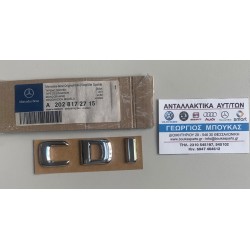 ΣΗΜΑ ΠΙΣΩ "CDI" CDI ΣΤΟ ΠΟΡΤ-ΜΠΑΓΚΑΖ ΠΙΣΩ ΚΑΠΟ MERCEDES-BENZ A-CLASS W168 MERCEDES-BENZ A-CLASS W169 MERCEDES-BENZ B-CLASS W245