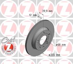 ΔΙΣΚΟΠΛΑΚΑ ΟΠΙΣΘΙΑ Α4 + QUATTRO EXEO 01-05 255X12mm
