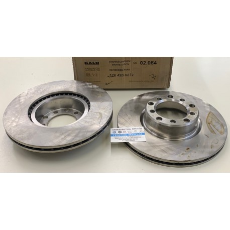 ΔΙΣΚΟΠΛΑΚΕΣ ΕΜΠΡΟΣ BALO 286X22mm ΑΕΡΙΖΟΜΕΝΕΣ MERCEDES-BENZ S-CLASS W126 COUPE C126 SEC 380SEC MERCEDES-BENZ S-CLASS C126 COUPE 5