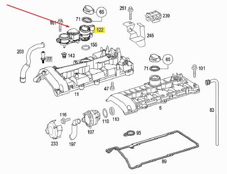 ΒΑΛΒΙΔΑ ΑΝΑΘΥΜΙΑΣΕΩΝ OM646 OM648 C-CLASS W203 CLK W209 E-CLASS