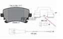ΔΙΣΚΟΦΡΕΝΑ ΟΠΙΣΘΙΑ ΜΕ ΚΑΛΩΔΙΟ TRANSPORTER V VI T5 MULTIVAN V VI 2004-