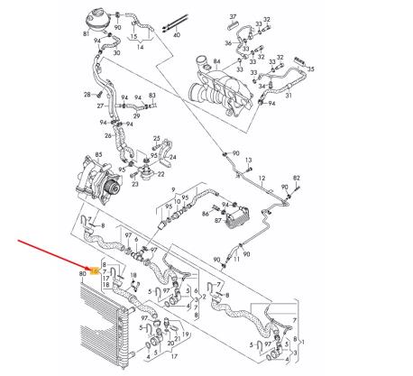 ΚΟΛΛΑΡΟ ΝΕΡΟΥ ΨΥΓΕΙΟΥ ΚΑΤΩ GOLF V ALTEA LEON TOLEDO OCTAVIA SUPERB YETI