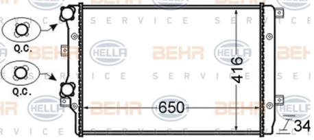 ΨΥΓΕΙΟ ΝΕΡΟΥ A3 ALTEA LEON TOLEDO III OCTAVIA II SUPERB II YETI BEETLE CADDY III EOS GOLF PLUS GOLF V VI JETTA III IV PASSAT