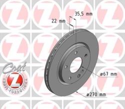 ΔΙΣΚΟΠΛΑΚΕΣ ΕΜΠΡΟΣ VANEO W414 270X22mm