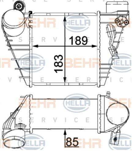 ΨΥΓΕΙΟ INTERCOOLER A3 GOLF IV LEON OCTAVIA I TOLEDO II BORA
