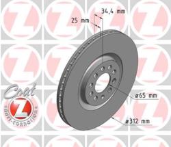 ΔΙΣΚΟΠΛΑΚΑ ΕΜΠΡΟΣ A3 TT IBIZA III IV GOLF IV LEON TOLEDO II OCTAVIA I BORA NEW BEETLE POLO 312X25 mm