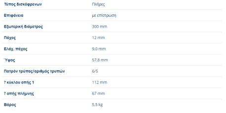 ΔΙΣΚΟΠΛΑΚΕΣ ΟΠΙΣΘΙΕΣ V-CLASS W447 VITO W447