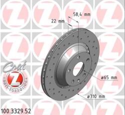 ΔΙΣΚΟΠΛΑΚΑ ΟΠΙΣΘΙΑ ΔΙΑΤΡΗΤΗ AUDI TT 310X22 mm