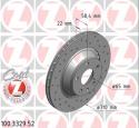 ΔΙΣΚΟΠΛΑΚΑ ΟΠΙΣΘΙΑ ΔΙΑΤΡΗΤΗ AUDI TT 310X22 mm