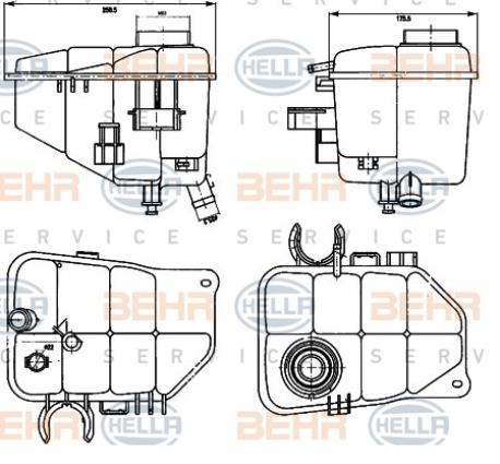 ΔΟΧΕΙΟ ΝΕΡΟΥ ΨΥΓΕΙΟΥ C-CLASS W203 CLK W209 CLC-CLASS CL203
