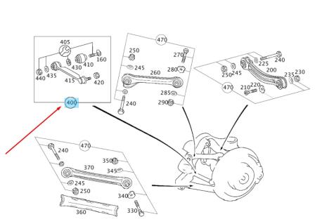ΤΙΡΑΝΤΑ ΔΙΑΦΟΡΙΚΟΥ ΚΑΤΩ C-CLASS W203 CLC-CLASS CL203 CLK W209