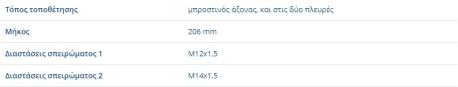 ΗΜΙΜΠΑΡΟ A-CLASS W169 B-CLASS W245 LEFT + RIGHT ΑΡΙΣΤΕΡΟ + ΔΕΞΙ