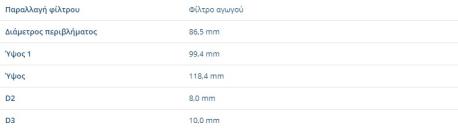 ΦΙΛΤΡΟ ΠΕΤΡΕΛΑΙΟΥ OM640 OM642 OM651 A-CLASS W169 C-CLASS W204 C-CLASS Κουπέ C204 E-CLASS W212 E-CLASS Καμπριολέ A207