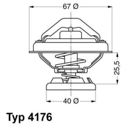 ΘΕΡΜΟΣΤΑΤΗΣ 85 °C ΒΑΘΜΟΥΣ OM601 OM602 OM604 OM605 DIESEL + Turbo - DIESEL C-CLASS W202 E-CLASS W210 SPRINTER B901 B902 B903 B904