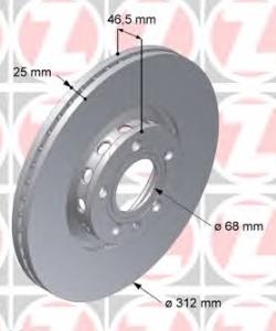 ΔΙΣΚΟΠΛΑΚΕΣ ΕΜΠΡΟΣ Α4 A6 EXEO SUPERB 312X25