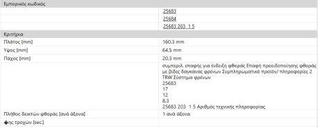 ΔΙΣΚΟΦΡΕΝΑ ΕΜΠΡΟΣ AUDI A3 Q2 TT VW GOLF VI VII VIII ARTEON SKODA OCTAVIA III OCTAVIA IV KODIAQ KAROQ SUPERB CUPRA FORMENTOR