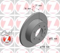 ΔΙΣΚΟΠΛΑΚΕΣ ΟΠΙΣΘΙΕΣ SPRINTER 906 CRAFTER 30-50 298X16mm