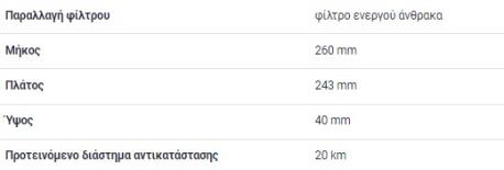 ΦΙΛΤΡΟ ΚΑΜΠΙΝΑΣ C-CLASS W205 E-CLASS W213 CLS C257 W257 E-CLASS A238 C238 GLC X253 C253 GL-CLASS X166 GL GLE W166 C292 GLS X166