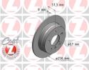 ΔΙΣΚΟΠΛΑΚΕΣ ΟΠΙΣΘΙΕΣ ΑΠΛΕΣ A-CLASS W169 B-CLASS W245 258X8 mm