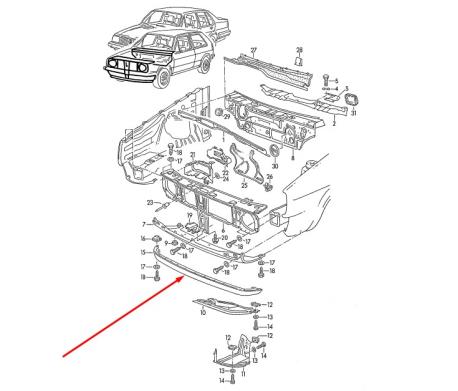 ΣΠΟΙΛΕΡ ΕΜΠΡΟΣ ΚΑΤΩ VW GOLF II JETTA II 1984 - 1991