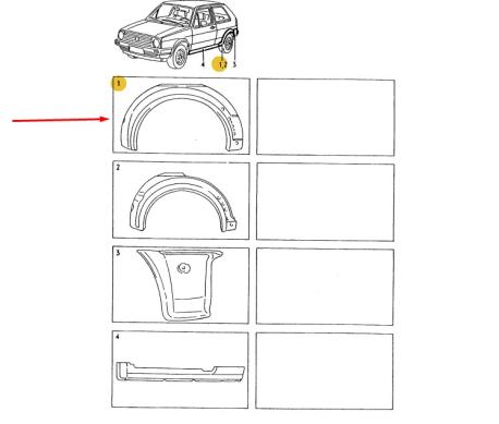 ΦΡΥΔΙ ΟΠΙΣΘΙΟ ΜΕΤΑΛΛΙΚΟ ΔΕΞΙ RIGHT ΗΜΙΦΤΕΡΟ ΔΙΘΥΡΟ 2ΘΥΡΟ VW GOLF IΙ 1984 - 1992