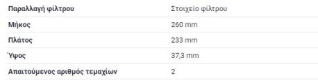 ΦΙΛΤΡΟ ΑΕΡΟΣ OM629 E-CLASS W211 E 420 CDI GL-CLASS X164 GL 420 CDI 4-matic GL-CLASS X164 GL 450 CDI 4-matic M-CLASS W164 ML 420