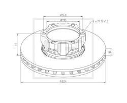 ΔΙΣΚΟΠΛΑΚΕΣ ΕΜΠΡΟΣ VARIO 812D 813D 814D 815D 816D B670 W670 O-810 O-812 O-814 O-815 B667 B670 B668 W667 W670 W668 612D 613D 614D